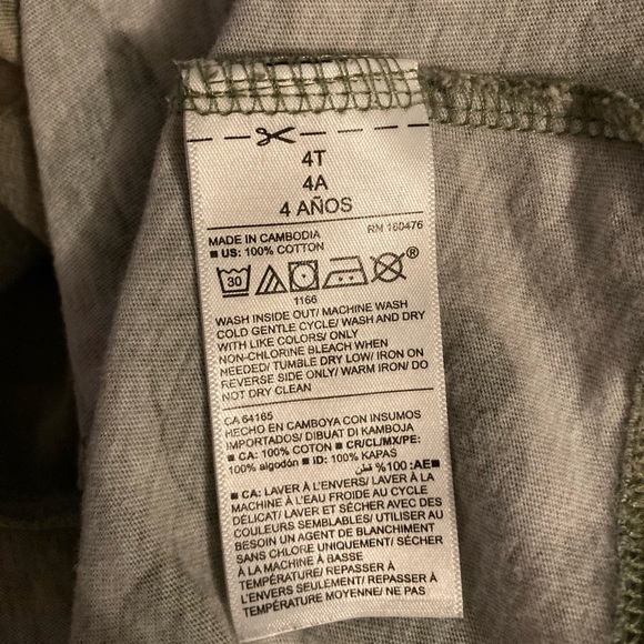 Old Navy Green Camouflage Dress Fit and Flare Long Sleeve Toddler Dress Size 4T - Picture 3 of 3